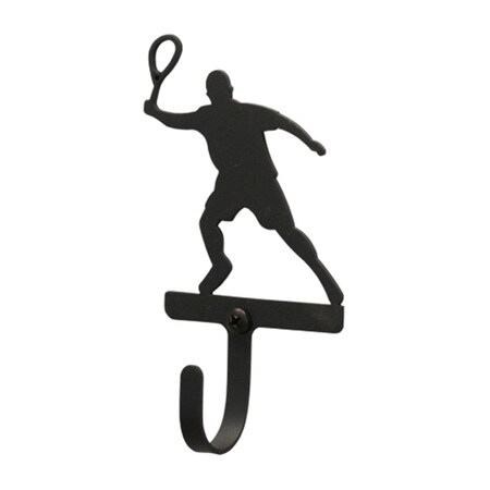 Micasa Tennis Player Wall Hook Small Black MI879810